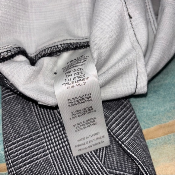 FRAME le bardot flare pant in noir multi women’s size 29 - Picture 9 of 11